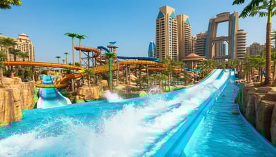 Aquaventure World Dubai newsletter illustration Aquaventure World Dubai newsletter illustration
